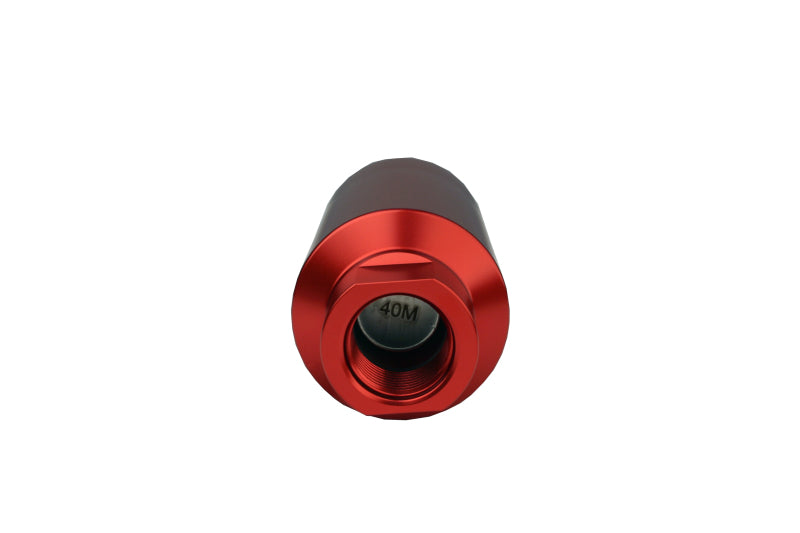 Aeromotive In-Line Filter - AN-10 size - 40 Micron SS Element - Red Anodize Finish Aeromotive Fuel Filters