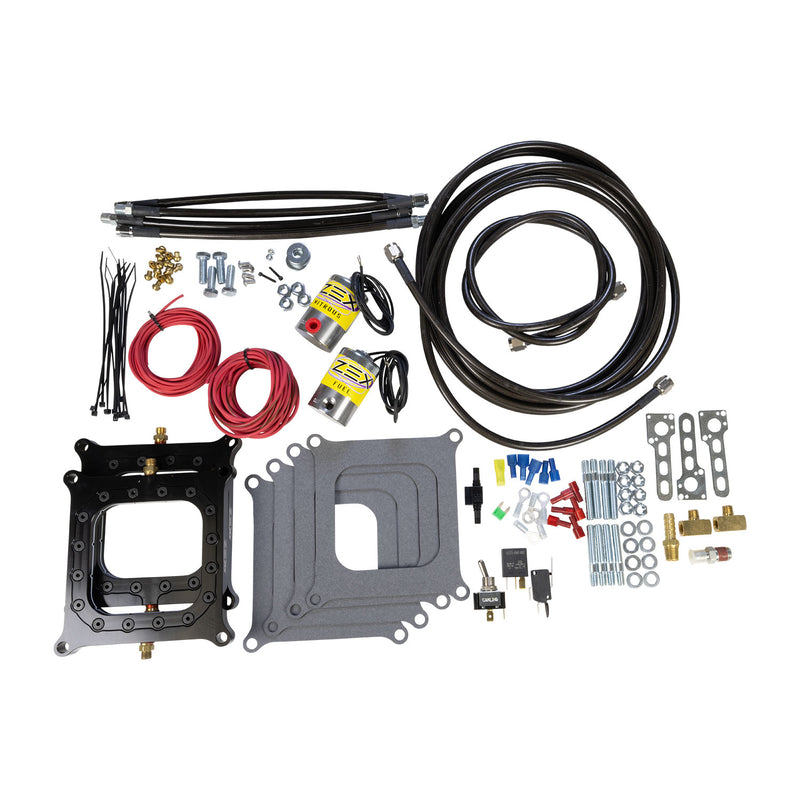 ZEX Perimeter Plate Blackout Nitrous System - Black Bottle EDELBROCK Autoparts