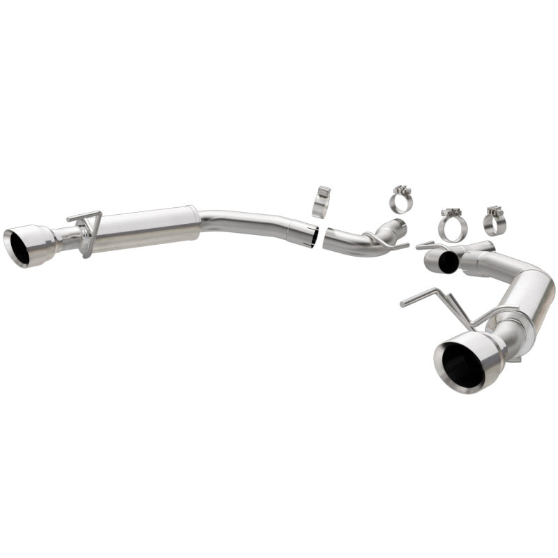 MagnaFlow Axle Back, SS, 2.5in, Competition, Dual Split Polish 4.5in Tip 2015 Ford Mustang Ecoboost Magnaflow Axle Back