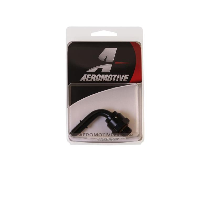 Aeromotive Fitting - AN-06 - 90 Degree - 3/8 Male Quick Connect Aeromotive Fittings