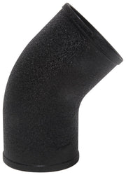 Spectre Universal Intake Elbow Tube (ABS) 3in. OD / 45 Degree - Black Textured Powdercoat Spectre Plastic Tubing