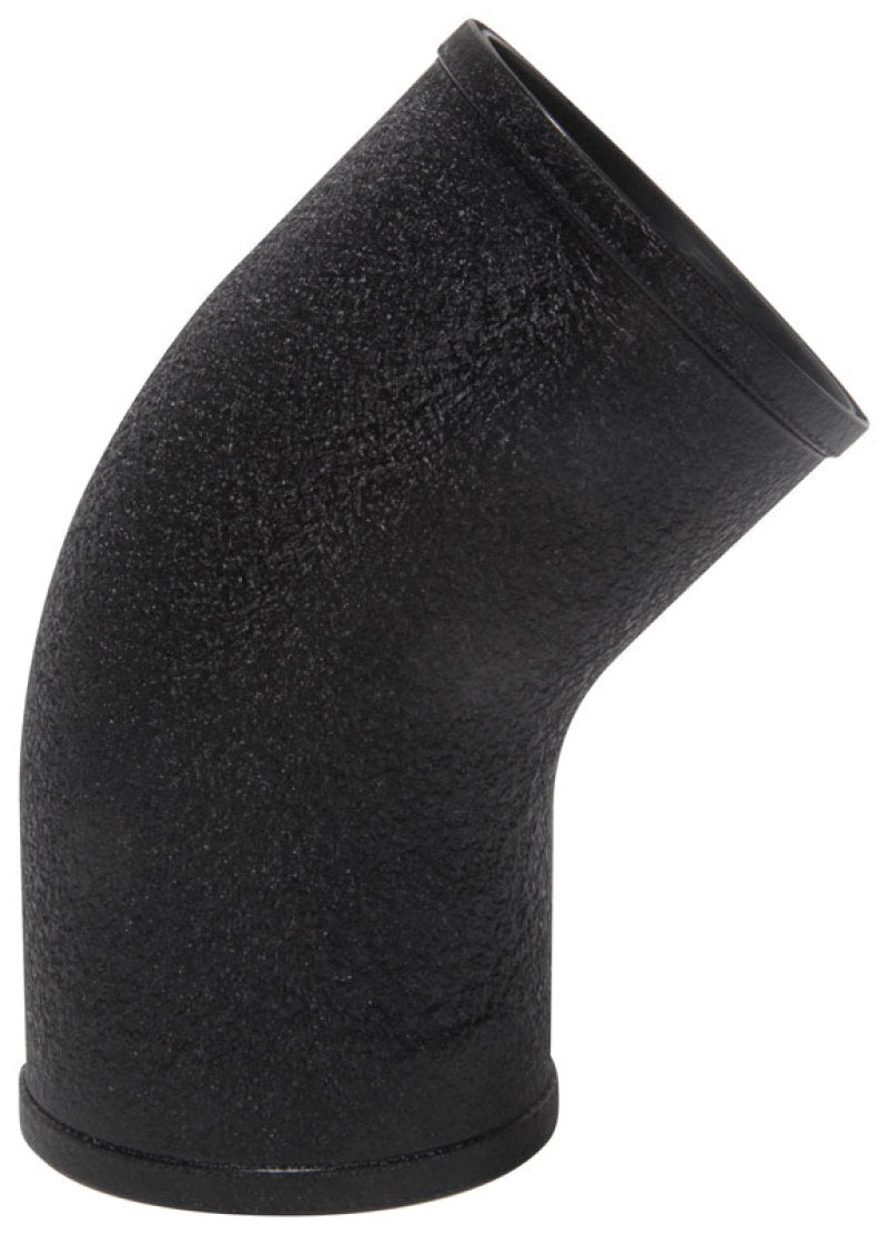 Spectre Universal Intake Elbow Tube (ABS) 3in. OD / 45 Degree - Black Textured Powdercoat Spectre Plastic Tubing
