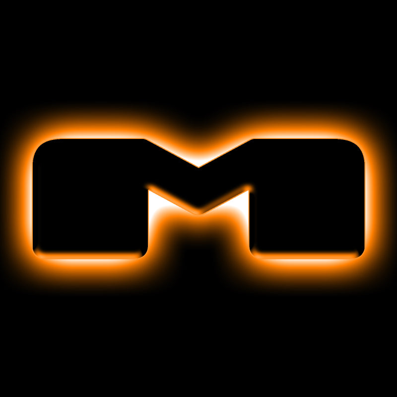 ORACLE Lighting Universal Illuminated LED Letter Badges - Matte Blk Surface Finish - M ORACLE Lighting Light Accessories and Wiring