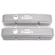 Edelbrock Valve Cover Classic Series Chevrolet 1959-1986 262-400 CI V8 w/ Breather Holes Satin Edelbrock Valve Covers