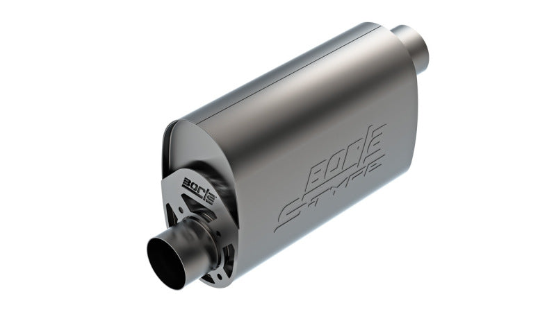 Borla CrateMuffler LS3 3in Offset In/Offset Out 14in x 4.35in x 9.10in Oval Muffler S-Type Borla Muffler