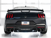 AWE 2024 Ford Mustang Dark Horse S650 RWD Track Edition Cat-Back Exhaust w/ Quad Chrome Silver Tips AWE Tuning Catback