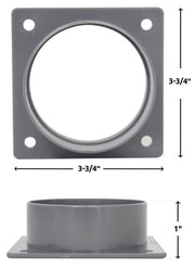 Spectre Air Duct/Intake Tube Mounting Plate 3in. Outlet Spectre Air Intake Components