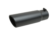 Gibson Rolled Edge Angle-Cut Tip - 4in OD/3in Inlet/12in Length - Black Ceramic Gibson Tips