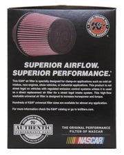 K&N Universal Rubber Filter 3 1/2inch ID FLG / 6inch Base / 4-5/8inch Top / 6inch Height K&N Engineering Air Filters - Universal Fit