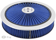 Spectre ExtraFlow HPR Air Cleaner Assembly 14in. x 3in. - Blue Spectre Air Filters - Universal Fit