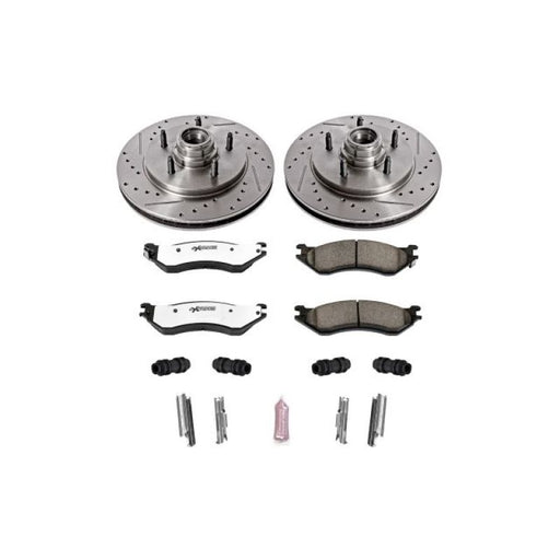 Power Stop 97-00 Ford Expedition Front Z36 Truck & Tow Brake Kit PowerStop Brake Kits - Performance D&S