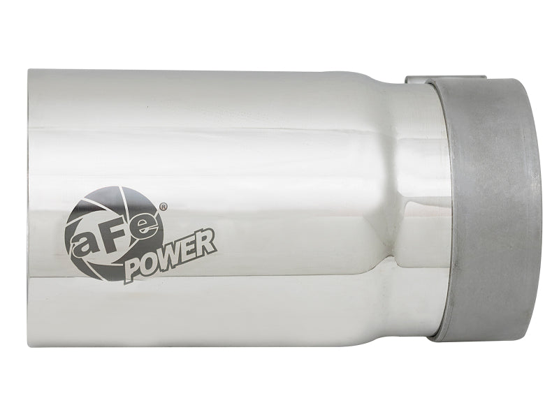 aFe MACH Force-Xp Universal Exhaust Tip 3-1/2 IN Inlet x 4 IN Outlet x 7 IN Polished Right Side Exit aFe Tips