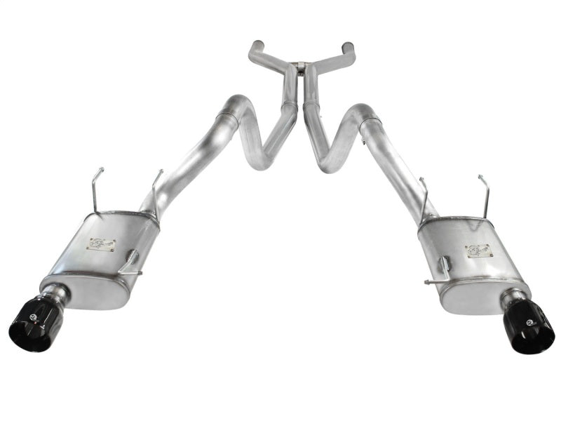 aFe MACHForce XP Cat-Back Exhaust 3in SS w/ Black Tips 11-14 Ford Mustang GT V8 5.0L aFe Catback