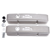 Edelbrock Valve Cover Classic Series Chevrolet 1959-1986 262-400 CI V8 w/ Oil Fill Hole Satin Edelbrock Valve Covers