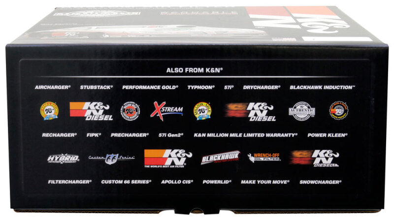 K&N Round Air Filter Assembly 5-1/8in FLG 11in OD 3-3/8in K&N Engineering Air Filters - Direct Fit