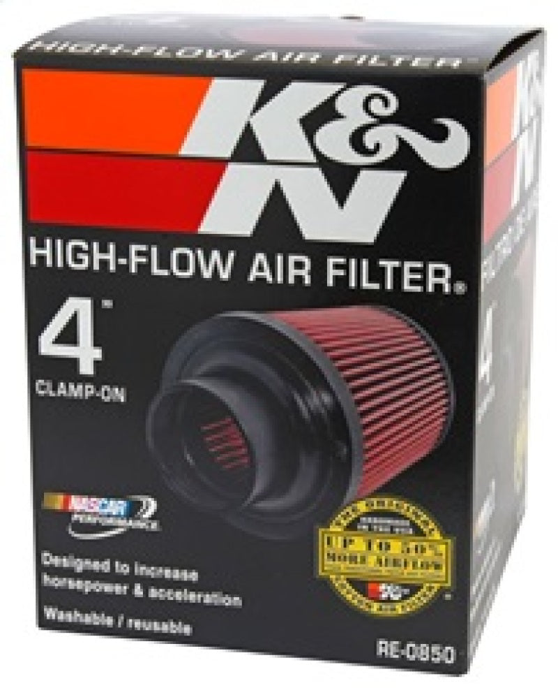 K&N Universal Air Filter (4in. Flange / 6in. Base OD / 4-5/8in. Top OD / 6in. Height) K&N Engineering Air Filters - Universal Fit