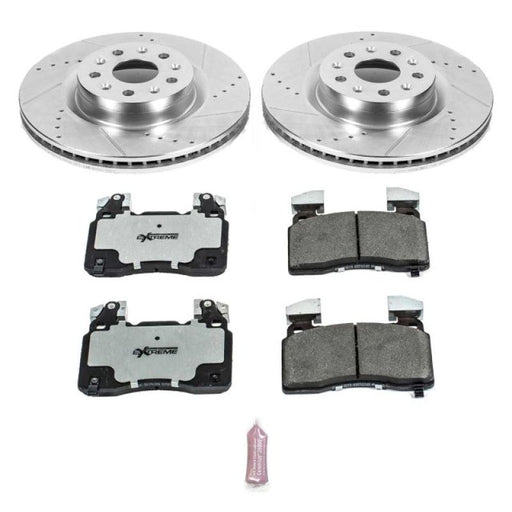 Power Stop 16-18 Cadillac CT6 Front Z26 Street Warrior Brake Kit PowerStop Brake Kits - Performance D&S