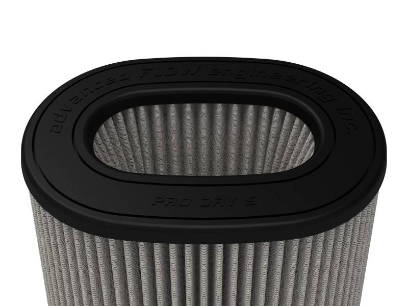 aFe MagnumFLOW Pro DRY S Air Filter (6-3/4 x 4-3/4)in F x (8-1/2 x 6-1/2)in B x (7-1/4 x 5)in T aFe Air Filters - Universal Fit