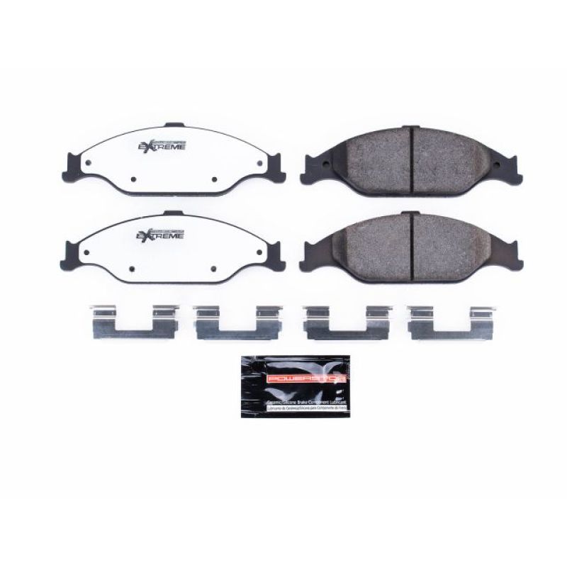Power Stop 99-04 Ford Mustang Front Z26 Extreme Street Brake Pads w/Hardware PowerStop Brake Pads - Performance