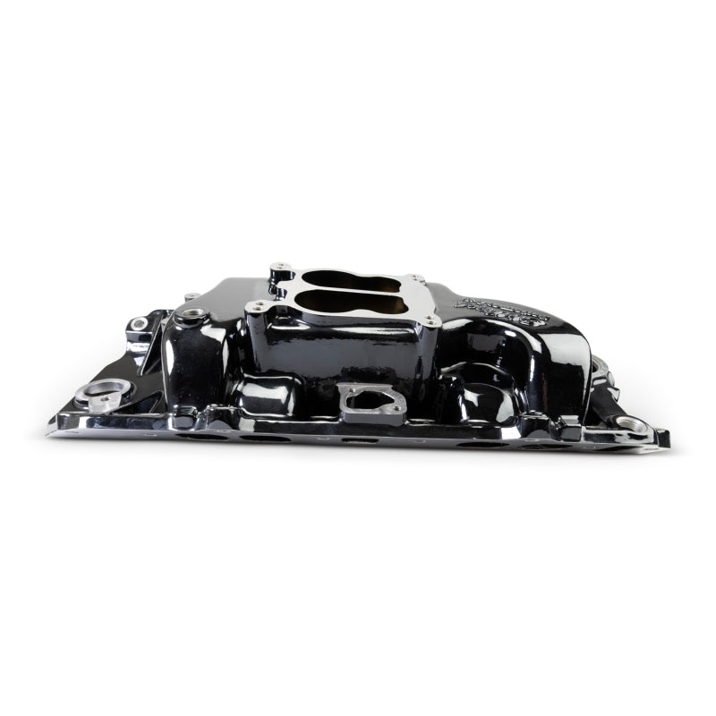 Edelbrock 65-90 BB Chevy Oval Port Heads Performer 2-O Manifold - Black Plasma Edelbrock Intake Manifolds