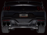 AWE 2024 Ford Mustang Dark Horse S650 RWD Track Edition Catback Exhaust w/ Quad Diamond Black Tips AWE Tuning Catback