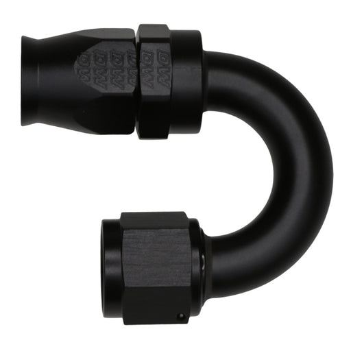 DeatschWerks 10AN Female Flare Swivel 180-Degree Hose End CPE - Anodized Matte Black DeatschWerks Fittings