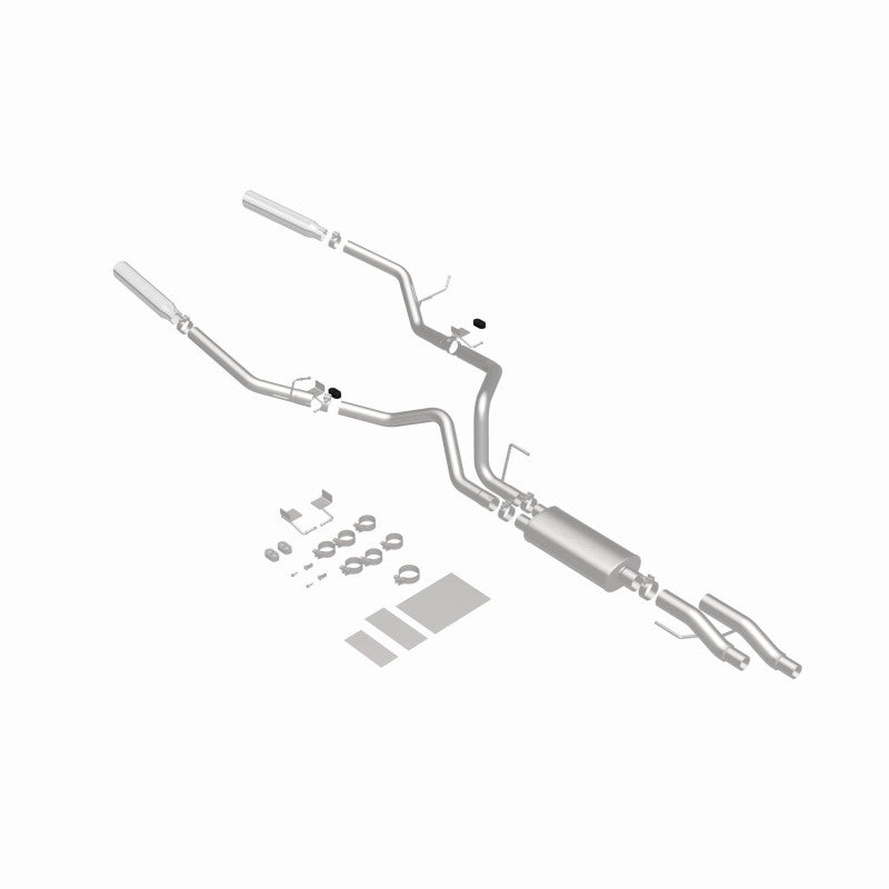 MagnaFlow 11 Ford F-150 3.7L/5.0L/6.2L SS Catback Exhaust Dual Split Rear Exit w/ 3.5in SS Tips Magnaflow Catback