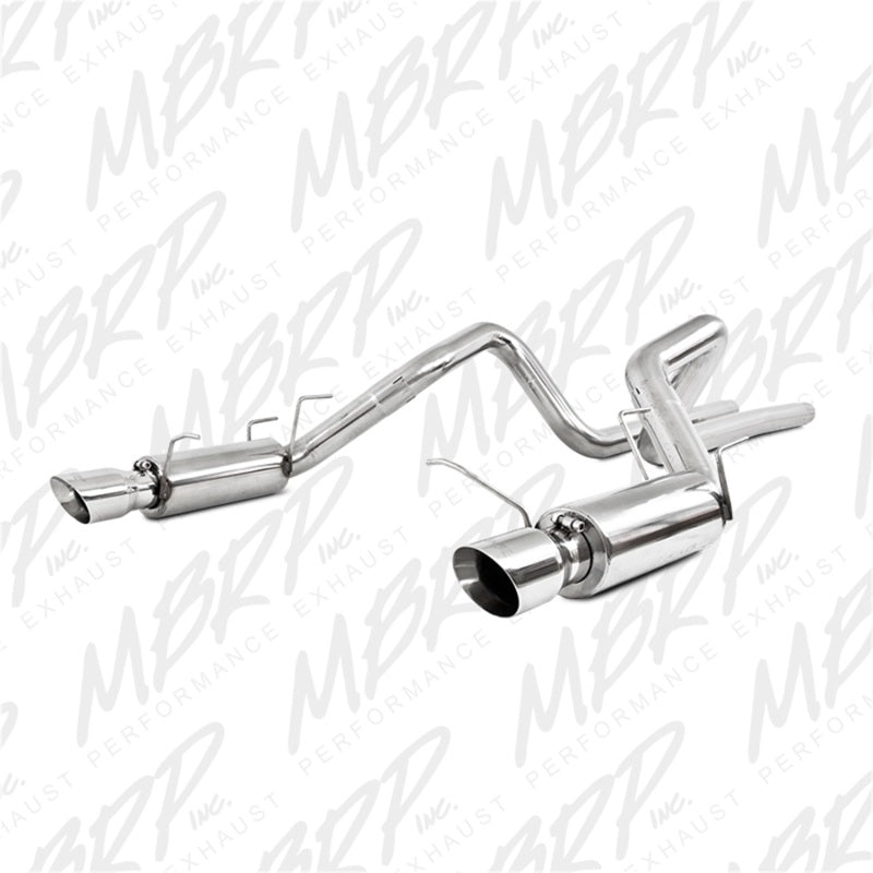 MBRP 11-12 Ford Shelby GT 500 T304 3in Cat Back Dual Split Rear Race Version 4.5in Tips MBRP Catback