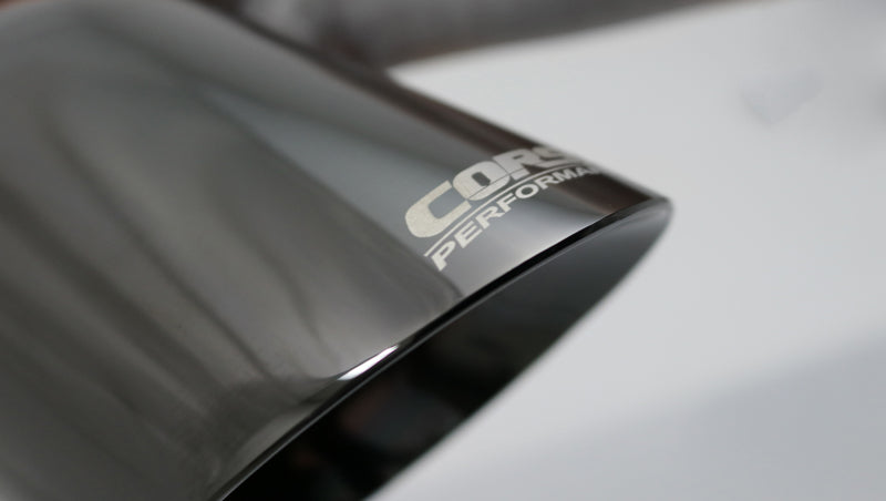 Corsa Single Universal 2.5in Inlet / 4in Outlet Black PVD Pro-Series Tip Kit CORSA Performance Tips