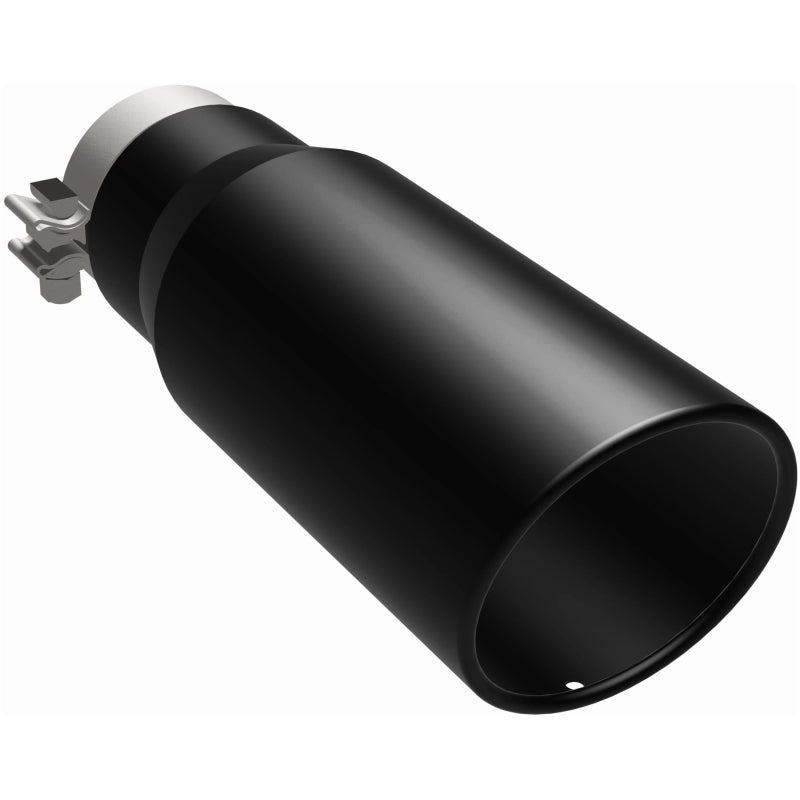 MagnaFlow Tip Stainless Black Coated Single Wall Round Single Outlet 5in Dia 3.5in Inlet 14.5in L Magnaflow Catalytic Converter Universal