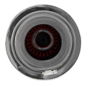 K&N Universal Air Filter Chrome Round Tapered Red - 4in Flange ID x 1.125in Flange Length x 9.5in H K&N Engineering Air Filters - Universal Fit