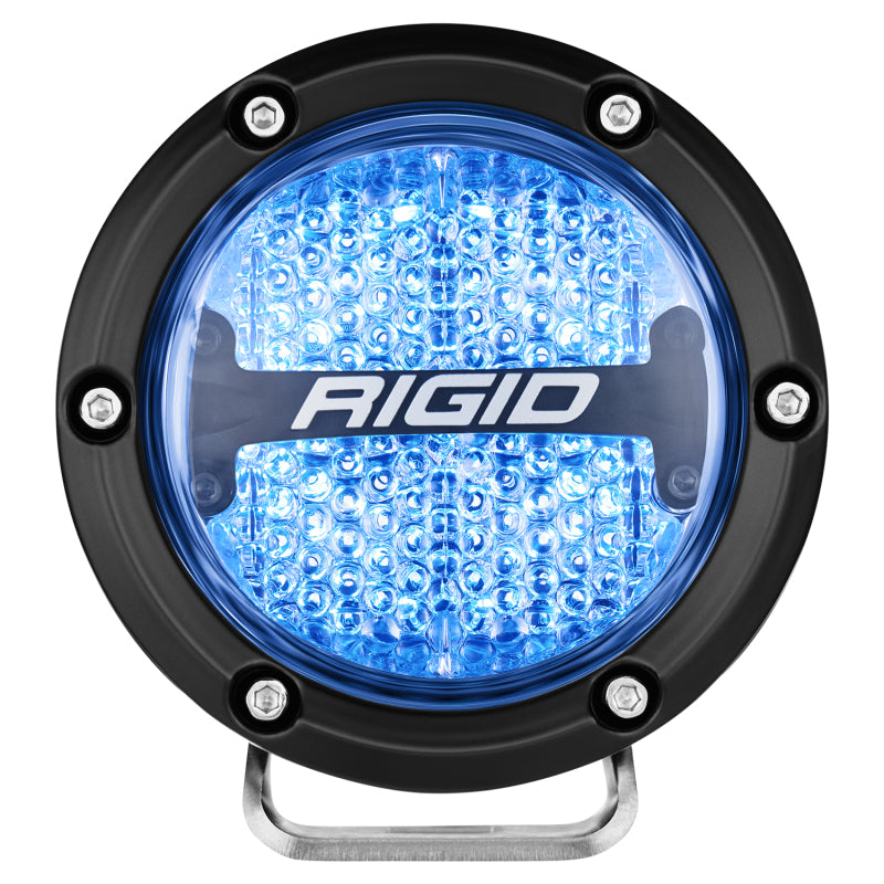 Rigid Industries 360-Series 4in LED Off-Road Diffused Beam - RGBW Backlight (Pair) Rigid Industries Light Bars & Cubes