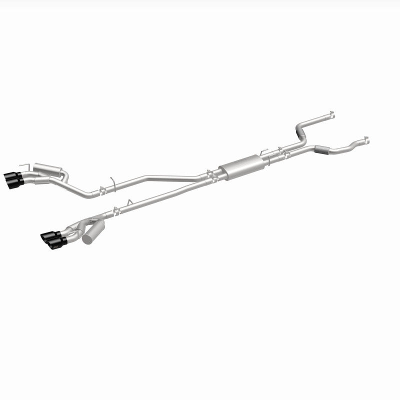 MagnaFlow 20-21 Ford Explorer 3.0L V6 Dual Exit Quad Black Chrome Tip Street Series Cat-Back Exhaust