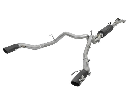 aFe MACH Force-Xp 3in to 3-1/2in 304 SS Cat-Back Exhaust w/Black Tip 17-18 Ford F-150 Raptor V6 3.5L aFe Catback