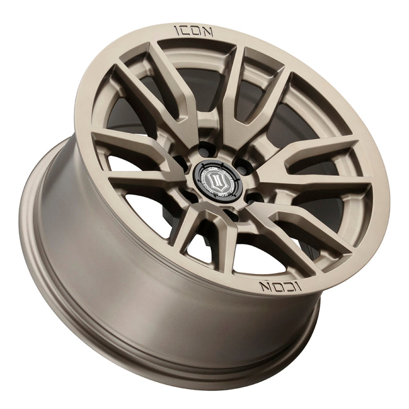 ICON Vector 6 17x8.5 6x135 6mm Offset 5in BS 87.1mm Bore Bronze Wheel ICON Wheels - Cast