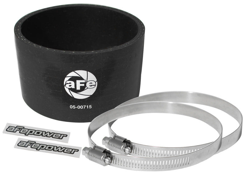 aFe Magnum FORCE Intake Coupling Kit (4 IN ID x 2-1/2 IN L) Straight Coupler - Black aFe Air Intake Components