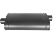 aFe MACH Force-Xp 409 SS Muffler w/ Black Finish 3in Center/Offset 22in L x 11in x 5in - Oval Body aFe Muffler