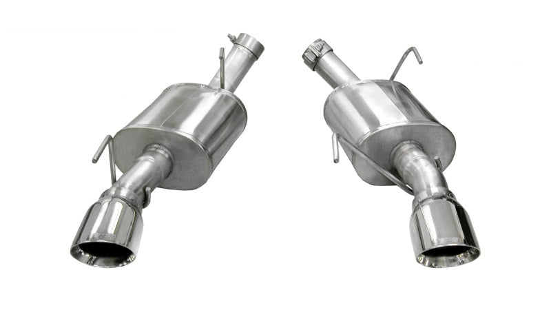 Corsa 2005-2010 Ford Mustang Shelby GT500 5.4L V8 Polished Xtreme Axle-Back Exhaust CORSA Performance Axle Back