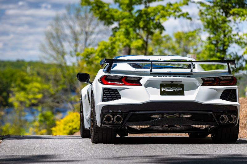 MBRP 20-24 Chevrolet Corvette C8 3in Active Cat Back Quad Split Rear Exit Exhaust w/ AFM Sims MBRP Catback