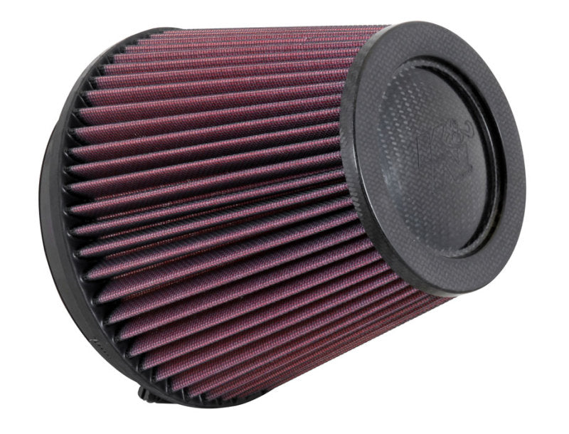 K&N Filter Universal Air Filter Carbon Fiber Top With 6in Flange x 7.5in Base x 6in H K&N Engineering Air Filters - Universal Fit