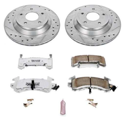 Power Stop 88-95 Chevrolet Corvette Front Z26 Street Warrior Brake Kit PowerStop Brake Kits - Performance D&S