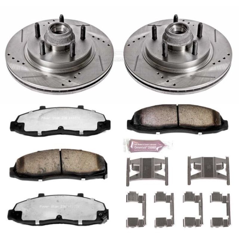 Power Stop 00-03 Ford F-150 Front Z36 Truck & Tow Brake Kit PowerStop Brake Kits - Performance D&S