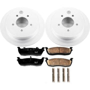 Power Stop 97-00 Ford Expedition Rear Z17 Evolution Geomet Coated Brake Kit PowerStop Brake Kits - Performance Blank