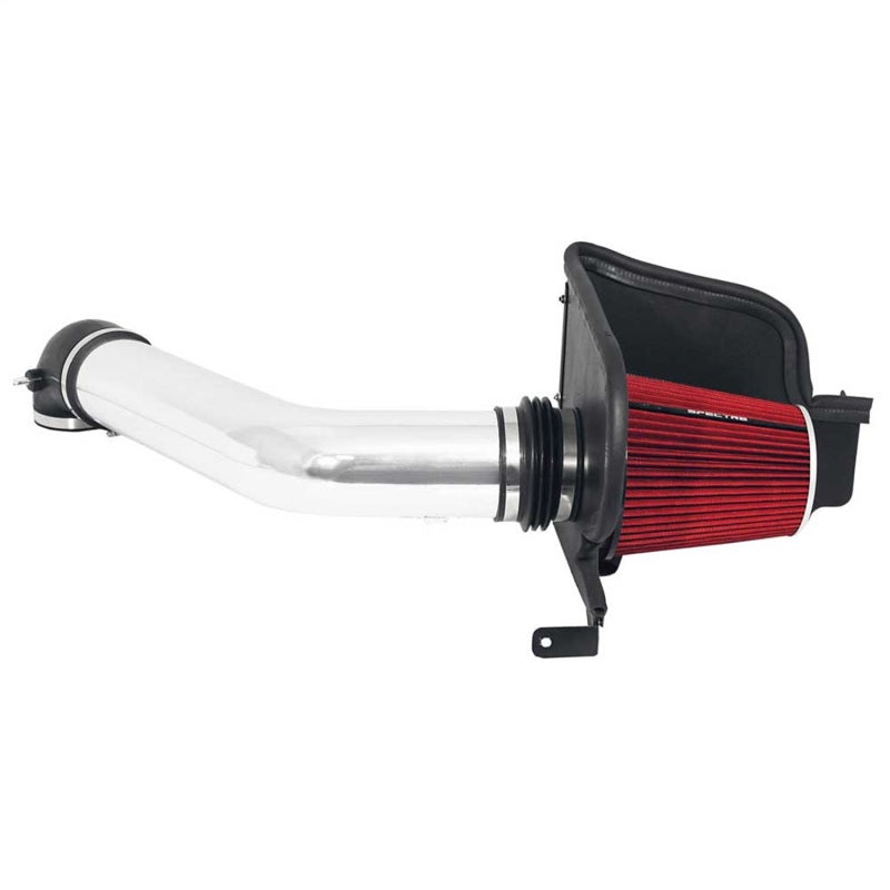 Spectre 04-08 Ford F150 V8-5.4L F/I Air Intake Kit - Clear Anodized w/Red Filter Spectre Cold Air Intakes