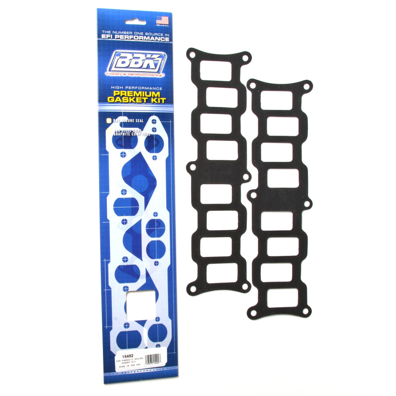 BBK 86-95 Mustang 5.0 Upper To Lower EFI Intake EFI Manifold Gasket Set TFS Track/Street Heat BBK Exhaust Gaskets