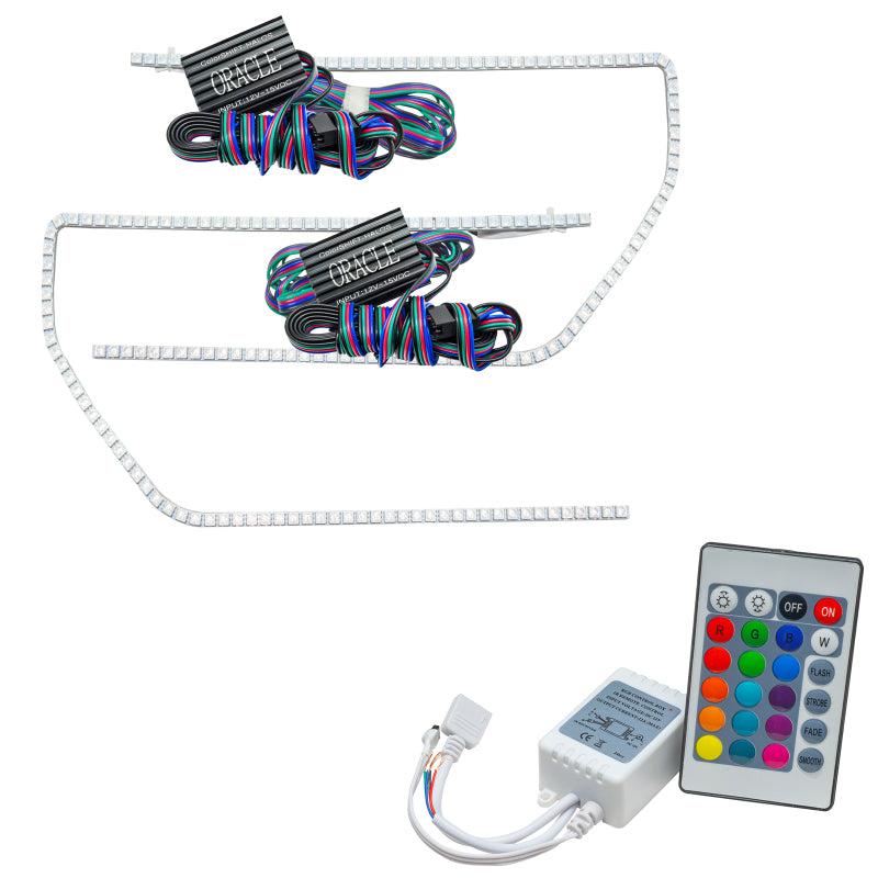 Oracle Ford F-150/Raptor 09-14 Perimeter Halo Kit - ColorSHIFT w/ Simple Controller ORACLE Lighting Headlights