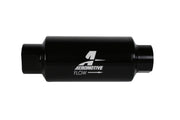Aeromotive In-Line Filter 10AN 10 Micron Microglass Element Bright-Dip Black 2in OD Aeromotive Fuel Filters