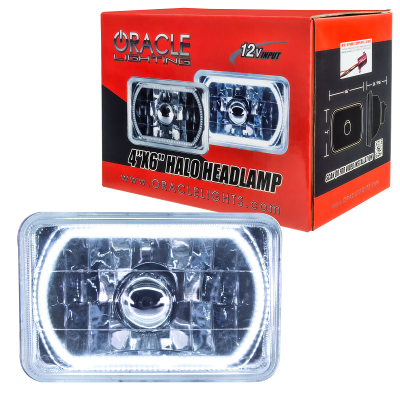 Oracle Pre-Installed Lights 4x6 IN. Sealed Beam - White Halo ORACLE Lighting Headlights