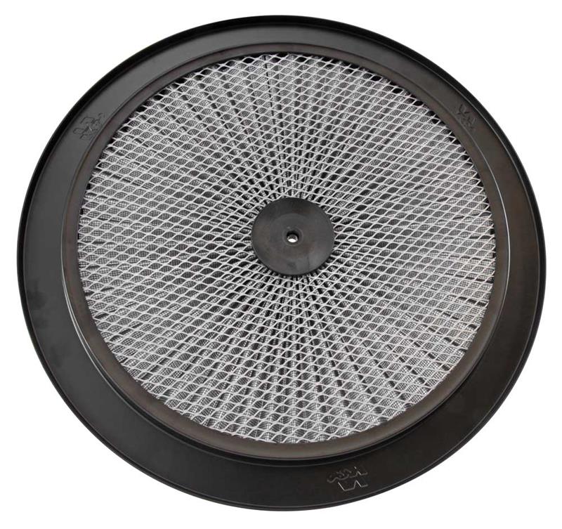 K&N X-Stream Top Filter 14in OD Black Round Lid K&N Engineering Air Filters - Universal Fit