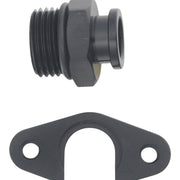 DeatschWerks 8AN ORB to Polaris RZR Turbo OE Regulator Adapter - Anodized Matte Black DeatschWerks Fuel Injectors - Single